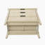 Armoire 3 tiroirs, mobilier américain, convenant à la chambre à coucher, au salon et au bureau