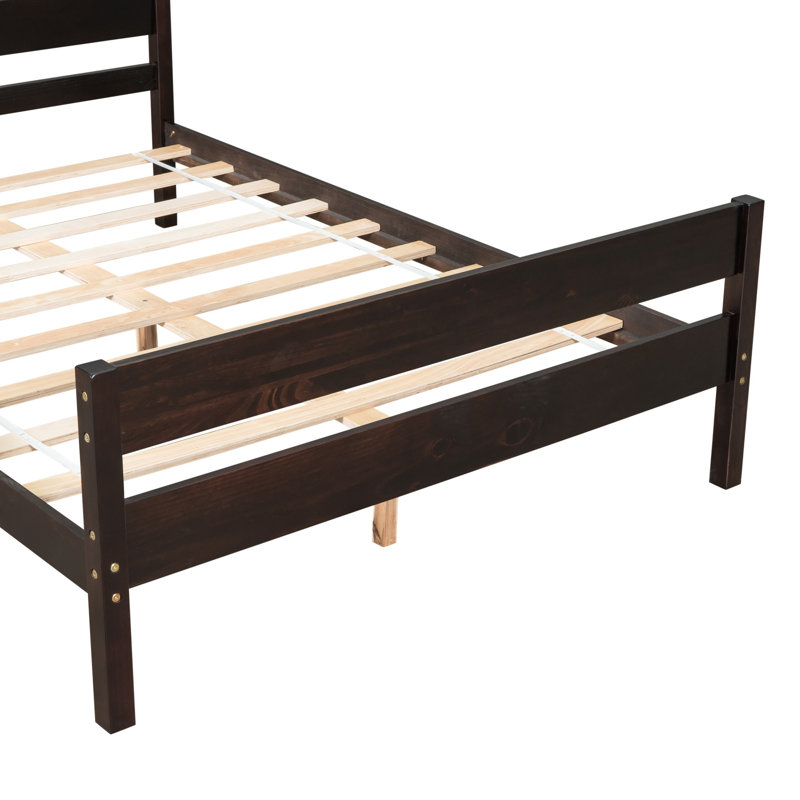Coleman Bed With Headboard And Footboard, Espresso, Full / Double