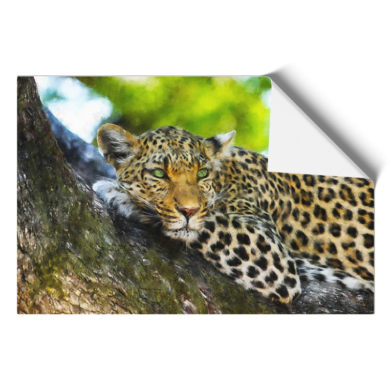 Leopard Painting - Frameless Print, 30cm H x 42cm W x 0.1cm D