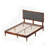 Zinus Raymond 38" Solid Wood Platform Bed Frame with Adjustable Upholstered Headboard-75287620