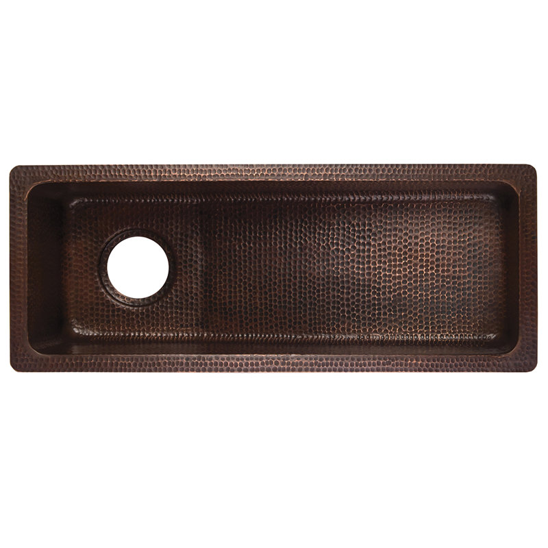 Premier Copper Products BSP5_BRECSL28DB3-D Bar Sink And Drain Package