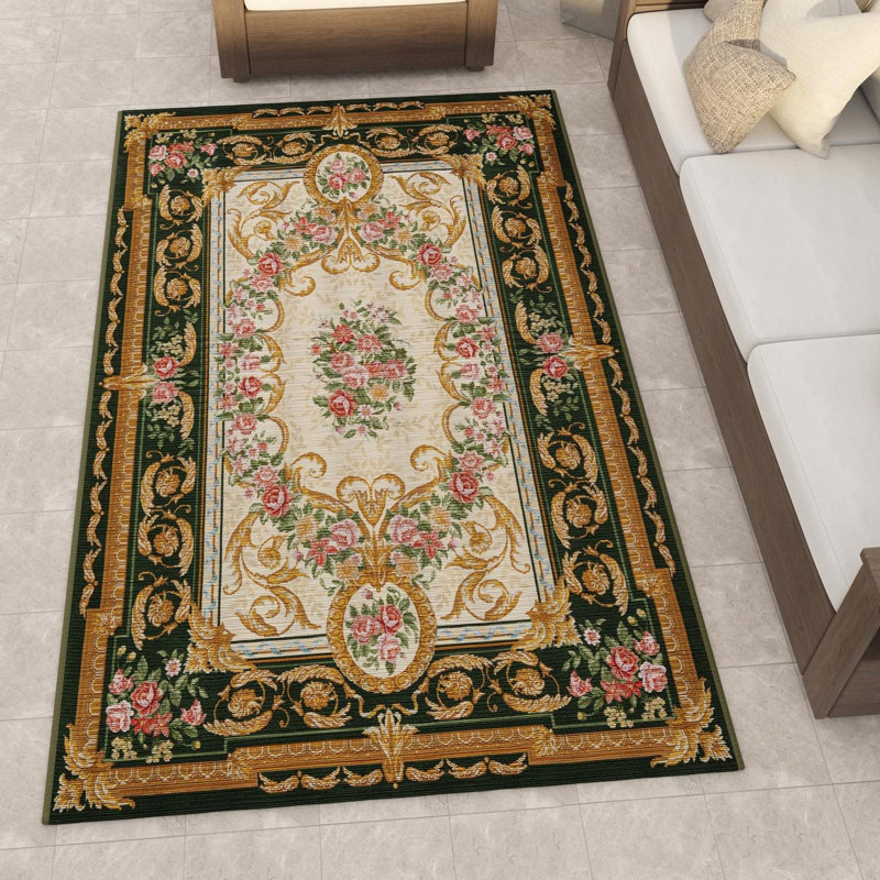 Indoor/Outdoor Traditional Area Rug, Rectangle 7'10" x 10'