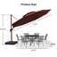Parasol en porte-à-faux rond en bois avec base Epperly-606005846-608126242