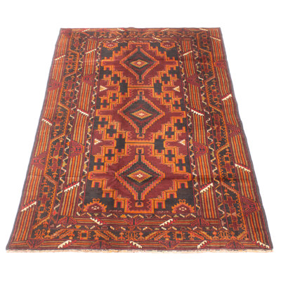 Teimani Black Rug 4'6" x 8'3"