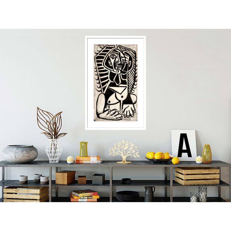 La femme égyptienne par Pablo Picasso, impression giclée sur cadre, H 41,5 po x l 26,76 po