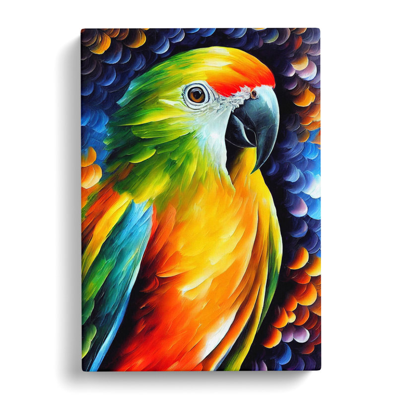 Parroted Vol.2 - Wrapped Canvas, 50cm H x 35cm W x 3cm D