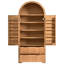 Garde-manger arqué cannelé de 72 po de hauteur avec armoire de rangement, tablettes de porte réglables et tiroirs-129703504