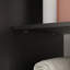 Meuble-lavabo noir ultrabrillant avec lavabo en céramique