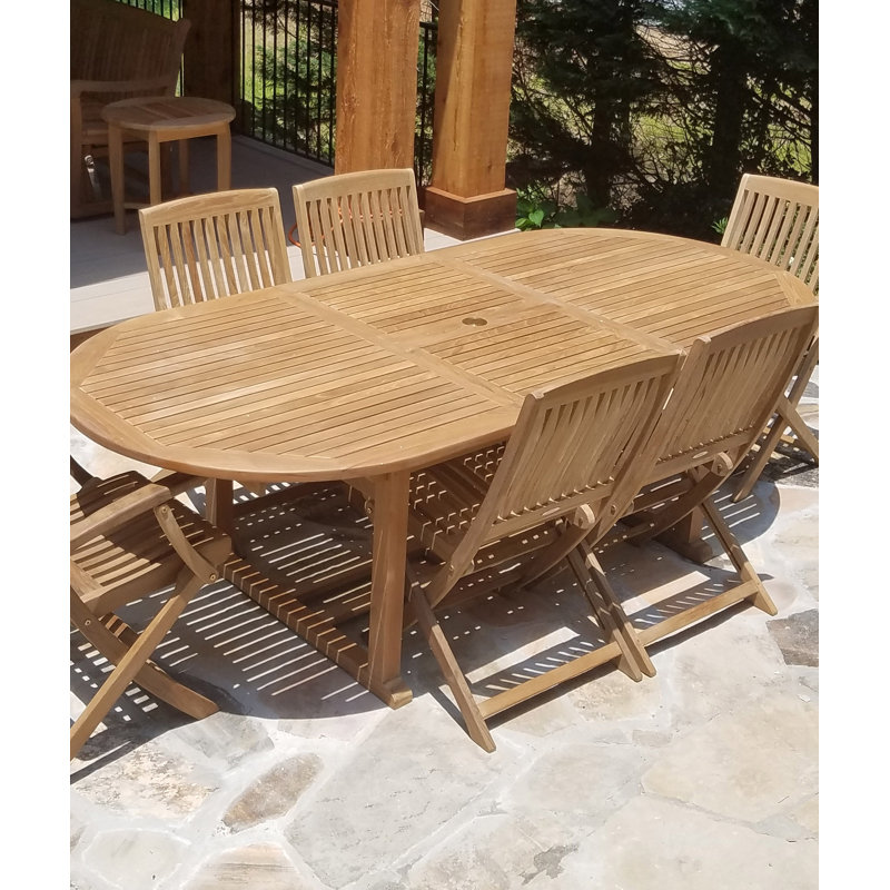 Chaise d'appoint de salle à manger d'extérieur en teck Mozan