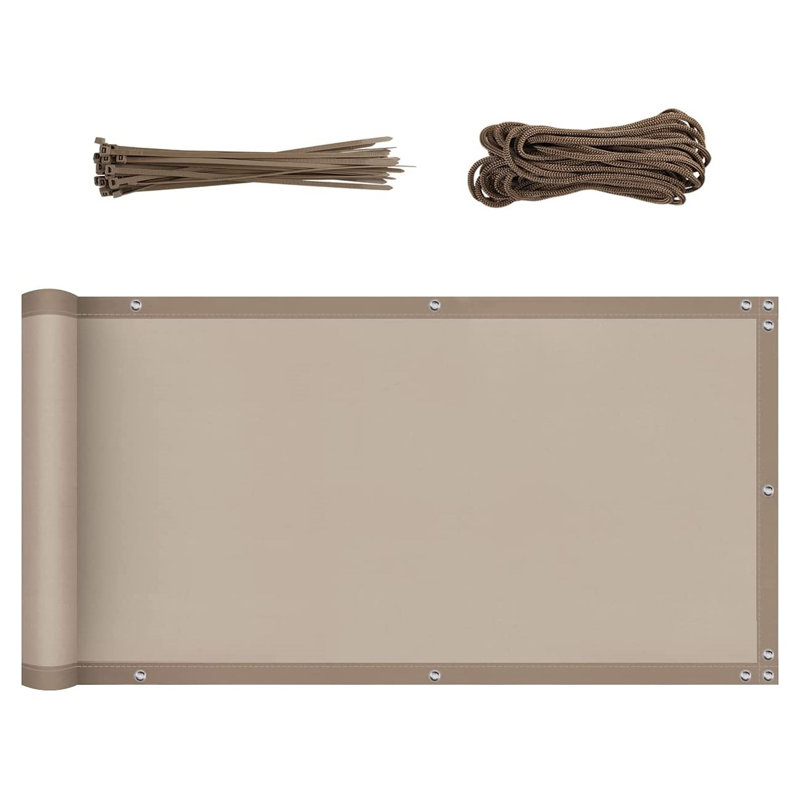 Amairah Nylon Yard/Privacy Fence,  90cm H x 600cm W, Beige