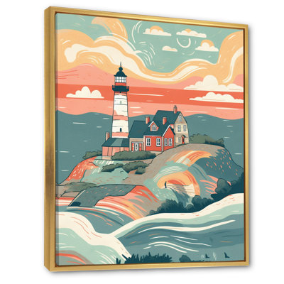 Bord de mer phare II, reproduction sur toile