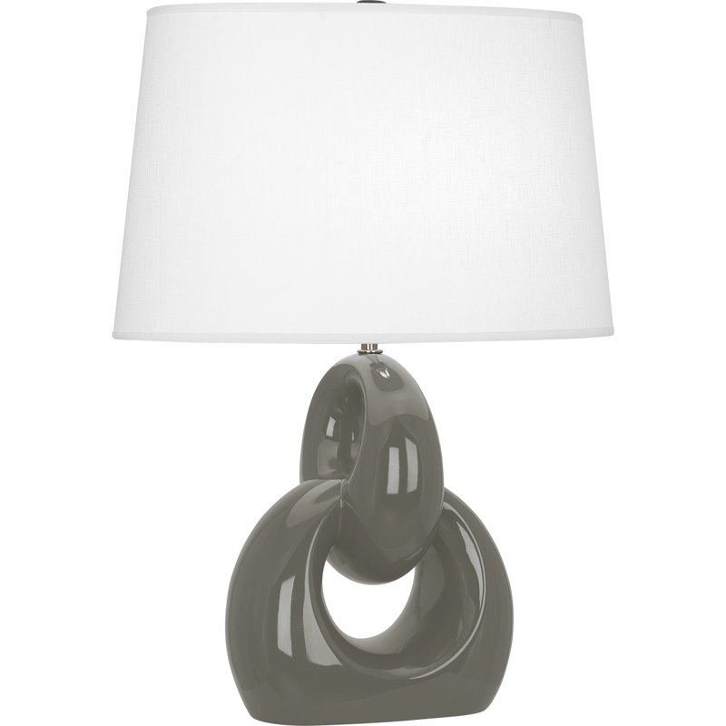 Fusion Ceramic Table Lamp, Ash