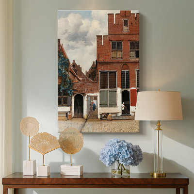 The Little Street -Gallery Wrapped Canvas by Johannes Vermeer