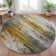 Machine Washable Indoor/Outdoor Xhevrie Copper Rug