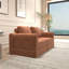 Futon convertible avec mousse à mémoire de forme et dossier coussiné, 4 places, robuste, pour la chambre à coucher, mousse pliante de détente, sièges, style décontracté, espace de vie principal