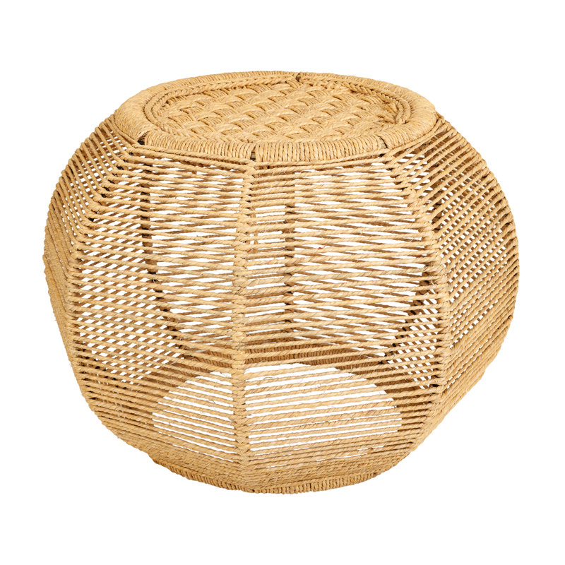 Riyan 30cm Wide Novelty Solid Colour Pouffe Ottoman