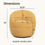 Fauteuil pivotant Galleria 360 Teddy Sherpa, jaune
