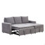 Canapé-lit modulaire rembourré avec espace de rangement