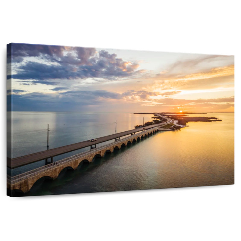 Lilie Seven Mile Bridge Sky, 34" H x 51" W