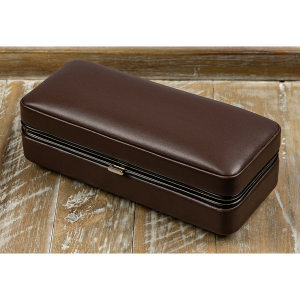 Source Luxury Custom pu leather cigar case portable travel humidor