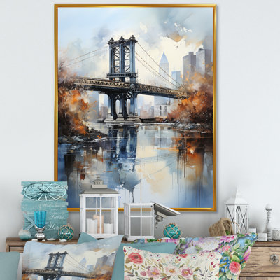«Ottava Grey Bridge Urban Reflections II», reproduction sur toile