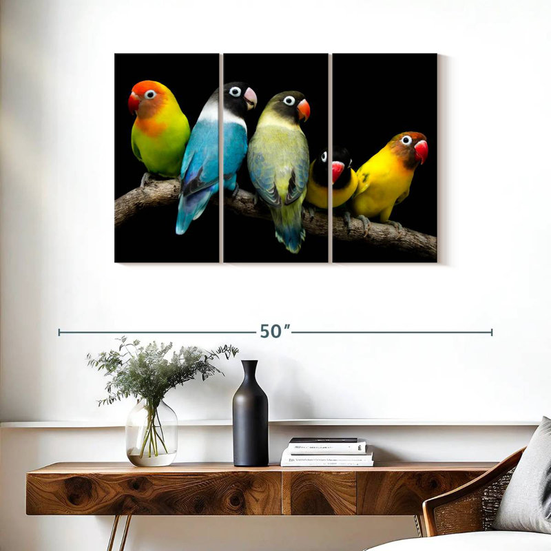 Brampt Five Lovebird Pets, 24" H x 38" W