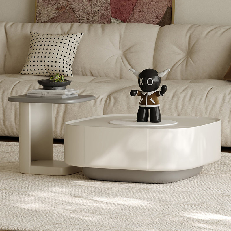Premium SLATE Cream style creative end table