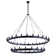 Brisa 2 Tier Wheel-Shaped Pendant Light with E12 Base Bulb and 48 Lights
