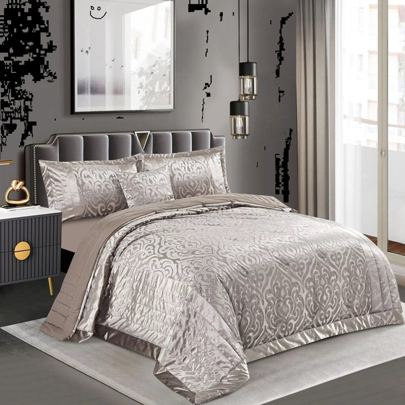 Wanship Polyester Bedspread with Pillow Shams Included, Mink, Super King Quilt + 2 Standard Shams