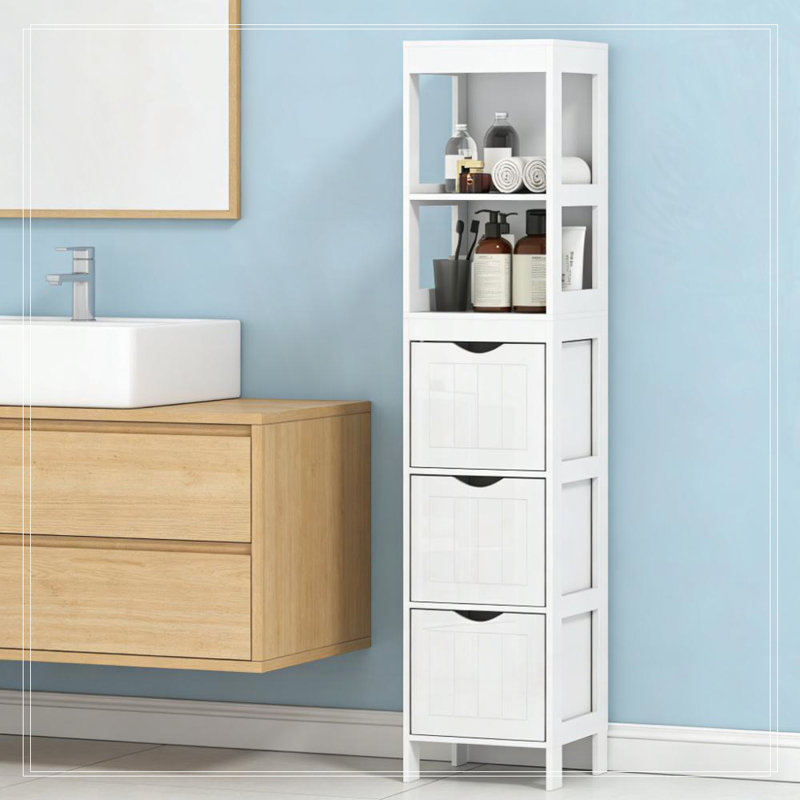 Narrow Bathroom Storage Cabinet