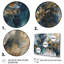 Encre liquide bleue et dorée captivante - art abstrait marbre-88516475-88516469