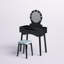 Ensemble coiffeuse et tabouret Alinson-1477559170