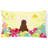 Easter Eggs Chinese Crested Cream Lumbar Pillow