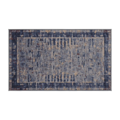 Tapis gris lavable à la machine