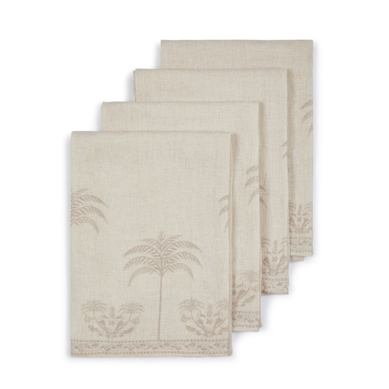 Serviettes La Fortuna Palms (ensemble de 4)