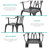 Aatifa Round 2 - Person 25.39'' Long Aluminum Dining Set-980370120