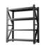 Unité industrielle résistante réglable en métal 4000lbs 69h x 59w 23.6d pour garage d'entrepôt avec tablettes verticales ouvertes à l'arrière 4