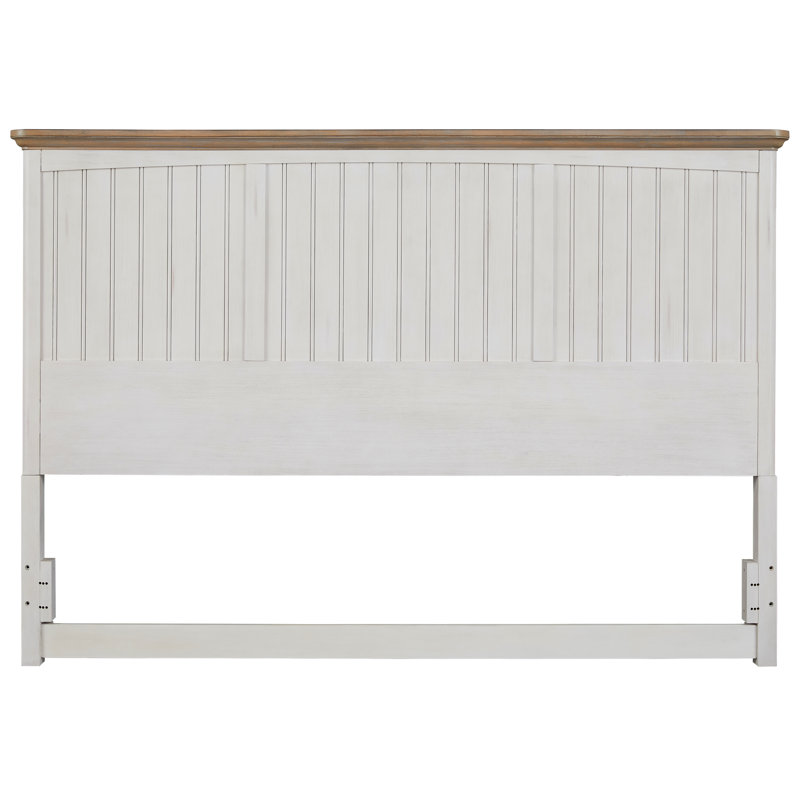 Culbreth Headboard - Weathered White - Sand Top, Queen
