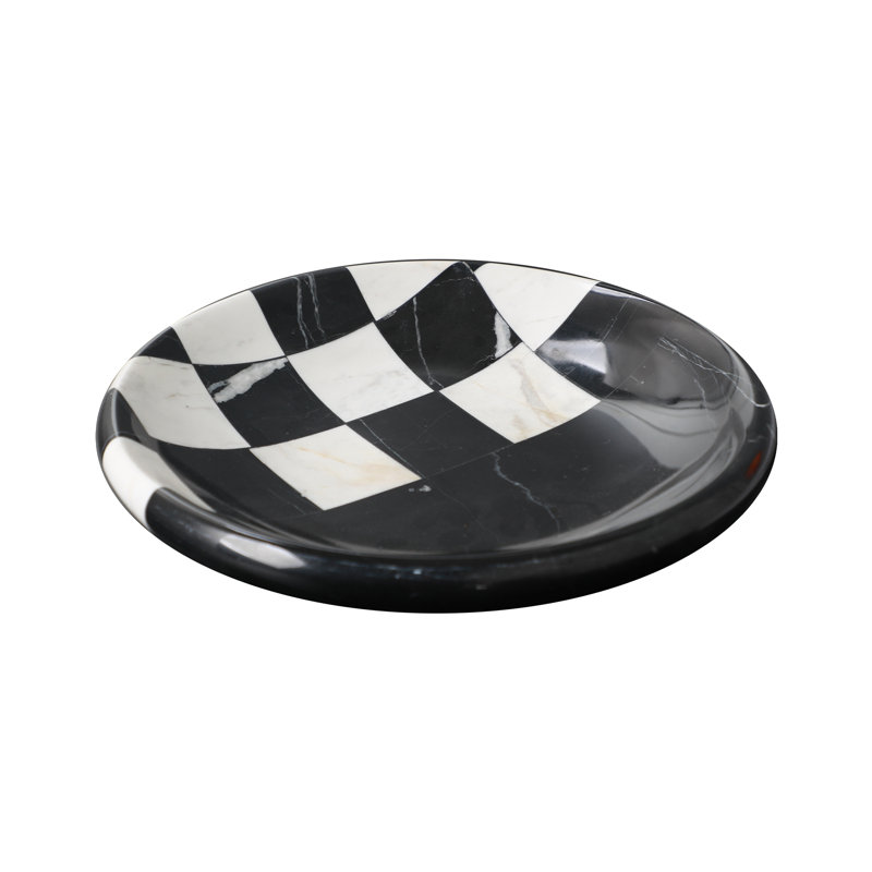 Courtly Marble Decorative Tray