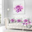 Magnifique fleur rose à l'aquarelle - coussin décoratif imprimé floral-29895741-29895744