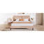 Lit pour chambre très grand chameau, tissu doux pour la peau, ajustement du corps confortable, structure en bois massif, lit d'apparence d'aspect doux avec revêtement doux, trois supports de dossier rembourrés, base stable et bords-1261928821-1261928811