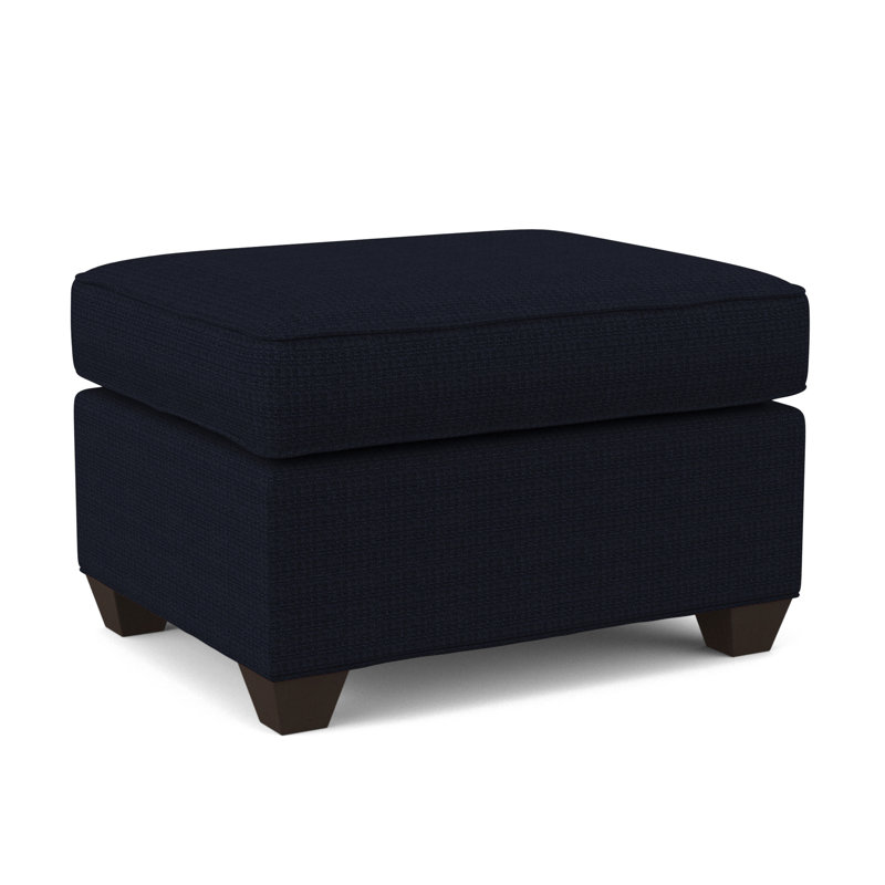 Avery 27" Wide Rectangle Standard Ottoman, Cafelle, Elliot Caribou