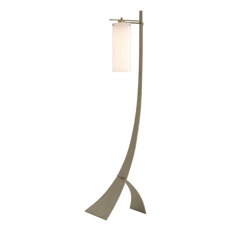 Stasis 58.5" Novelty Floor Lamp, Soft Gold, Natural Anna