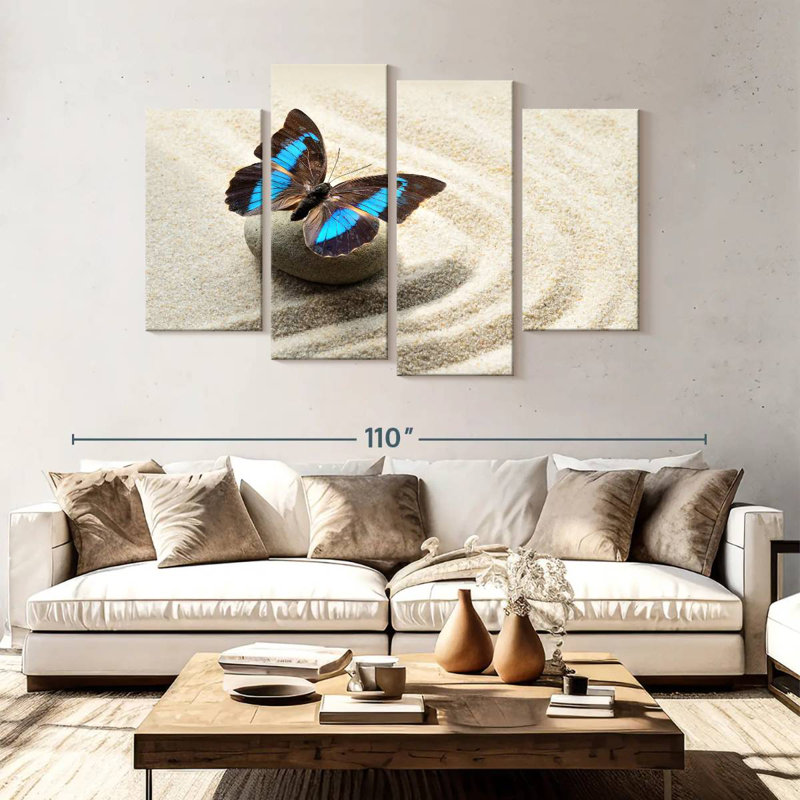 Brampt Blissful Butterfly, 54"H x 84"W