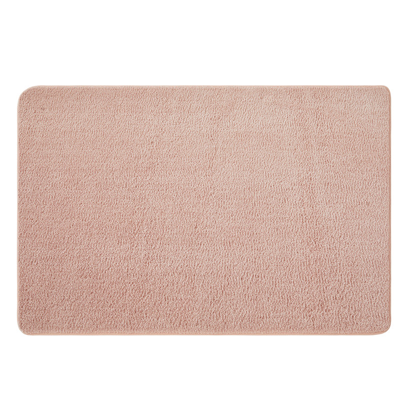 Solid Colour Machine Tufted Shag Area Rug, Runner 60 x 120 cm, Pink