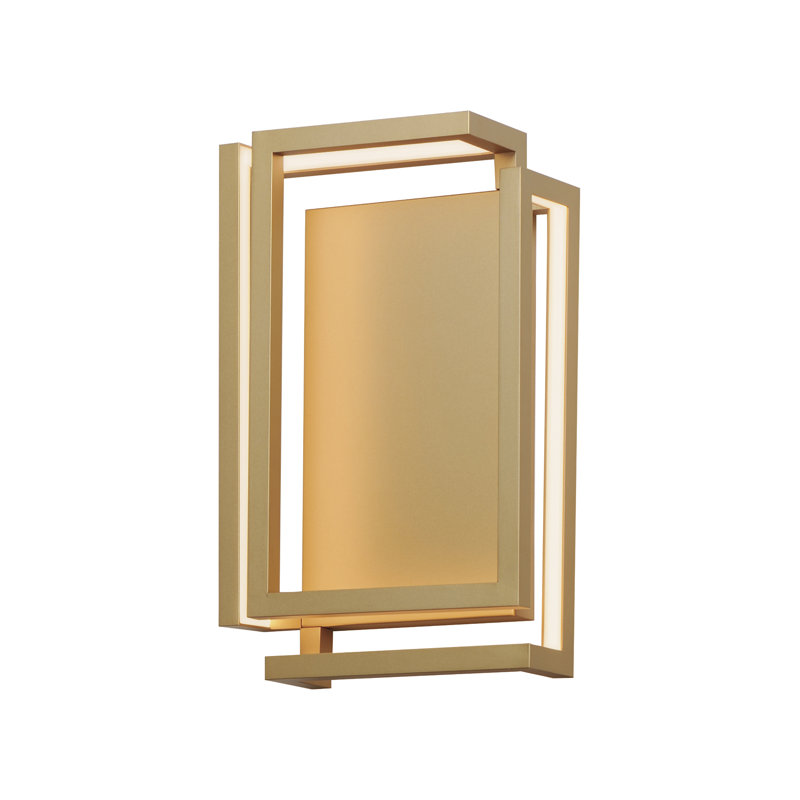 Anup Aluminum LED Flush Mounted Sconce, Gold