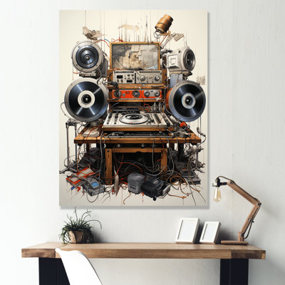 Schéma d'un plateau tournant II sur toile
