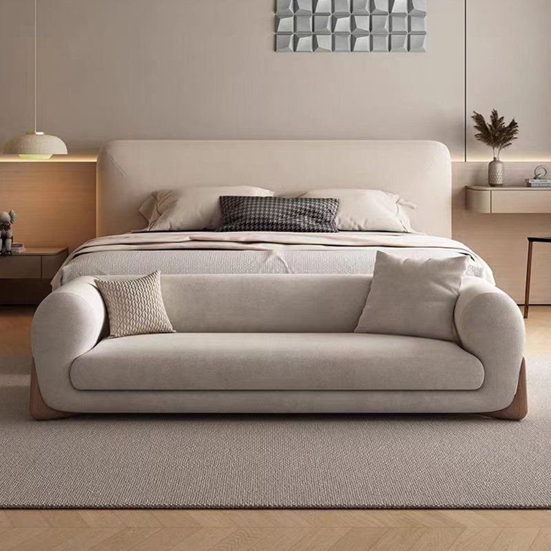Banc rembourré, Beige