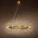 Galewood Modern Glam Firework Crystal Chandelier light Round Pendant Ceiling Lighting For Dining Room