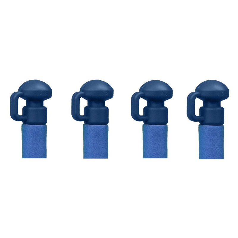 Machrus Upper Bounce Universal Trampoline Pole Cap Hook Fits 1" Diameter Pole, Set of 4, 5'' H x 1.5'' W x 120'' D